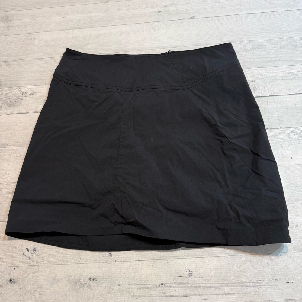 Royal Robbins women's black nylon skirt skort size 8